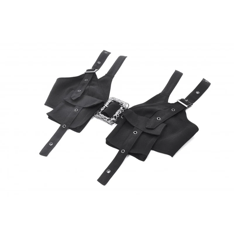 Damen-Utility-Weste mit Punk-Schnalle