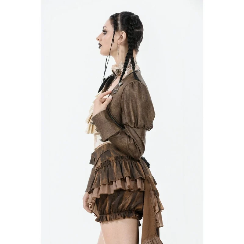 Steampunk-Umhang mit Puffärmeln für Damen