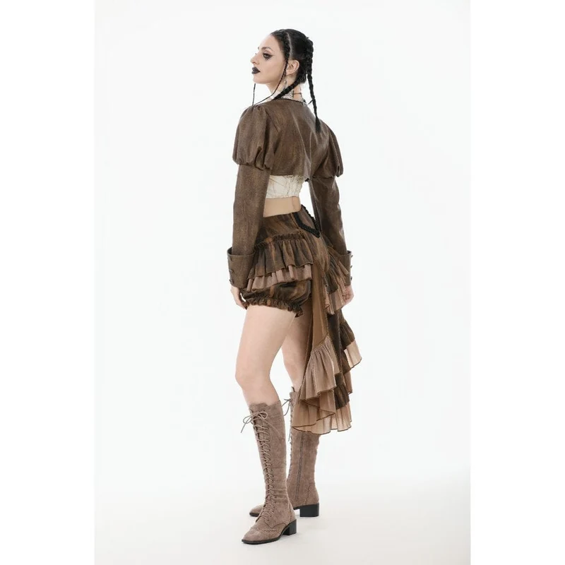 Steampunk-Umhang mit Puffärmeln für Damen