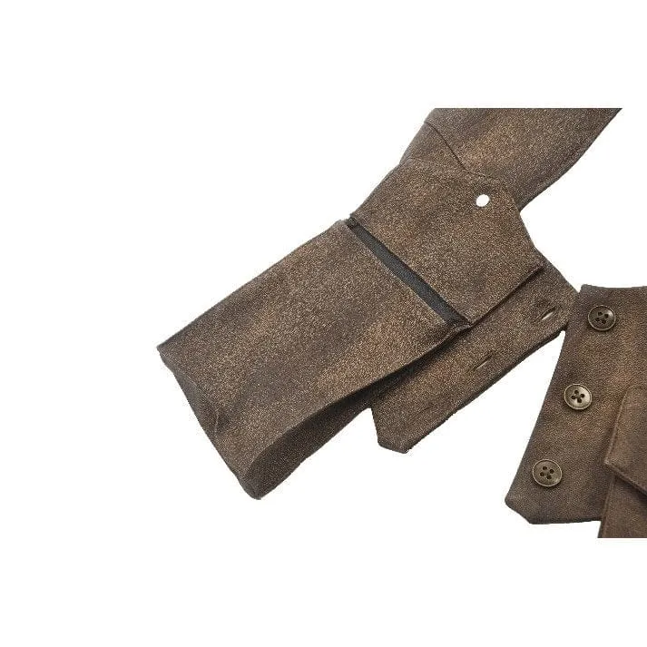 Steampunk-Utility-Weste für Damen mit Cargotaschen