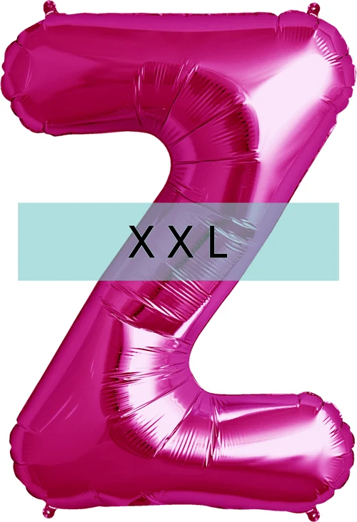 Buchstaben Ballon Z XXL Pink