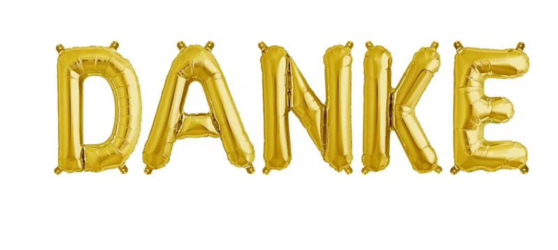 Ballonschriftzug "Danke"