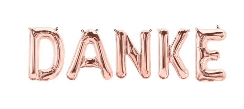 Ballonschriftzug "Danke"