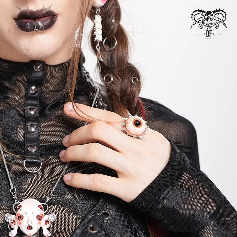 Punk-Augapfelring mit Dornen für Damen