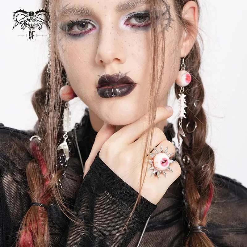 Punk-Sonnenblumen-Augapfelring für Damen