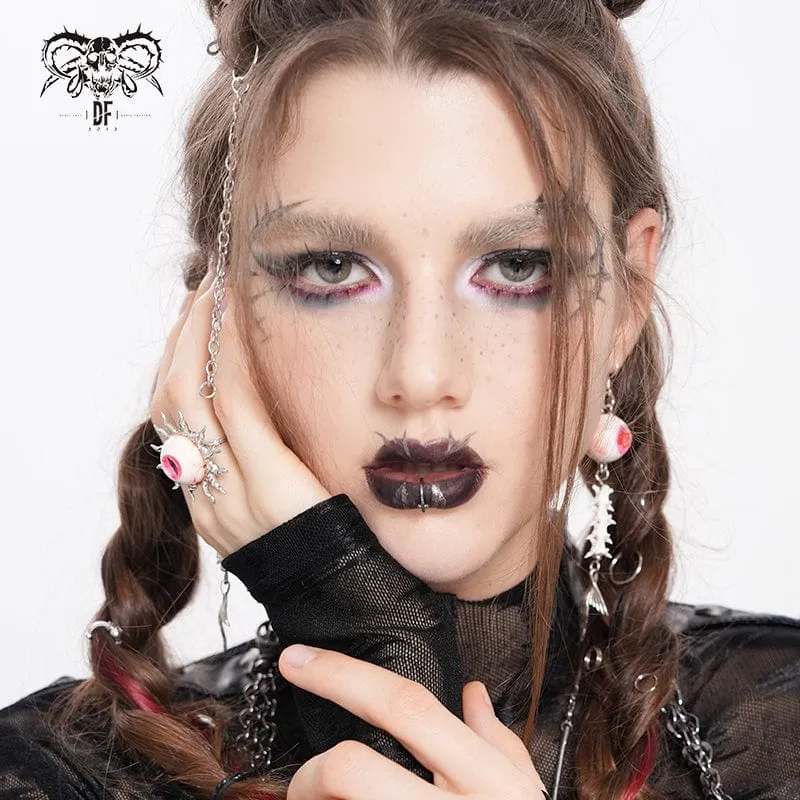 Punk-Sonnenblumen-Augapfelring für Damen