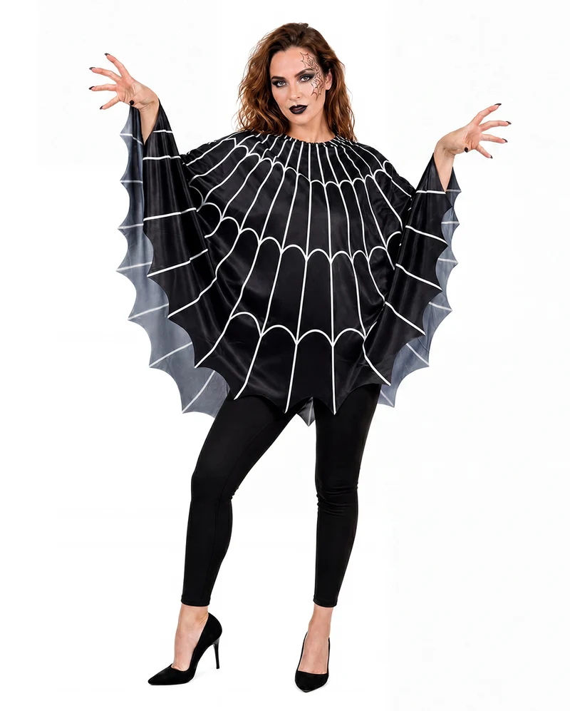 Verzauberter Spinnennetz Poncho