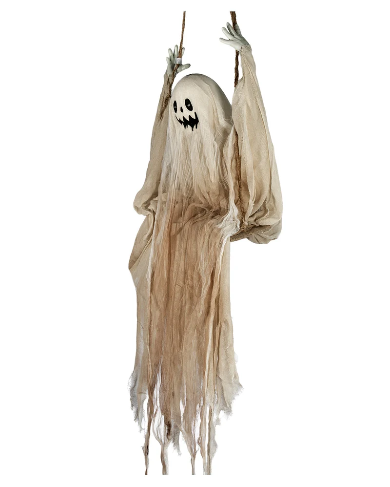 Spooky Fetzengeist auf Schaukel Halloween Animatronic 120cm