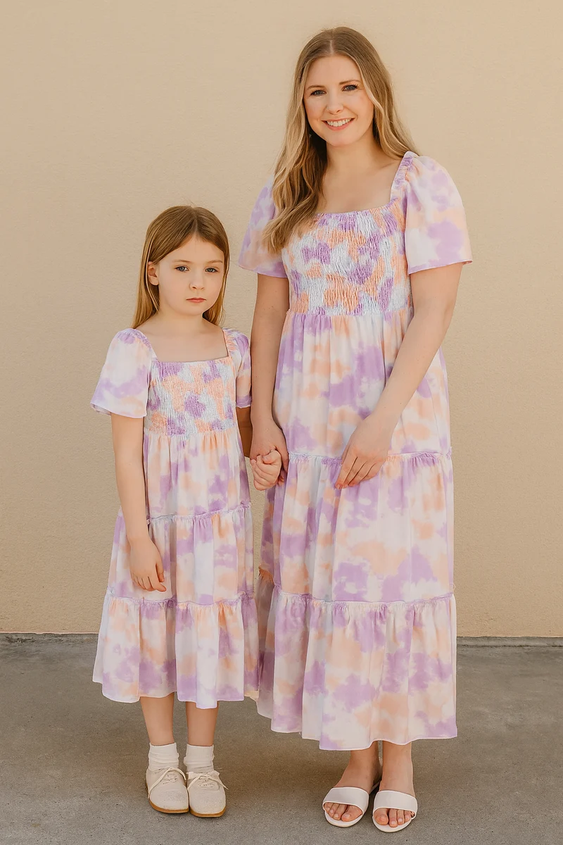 Mutter Tochter Prinzessin Kleid