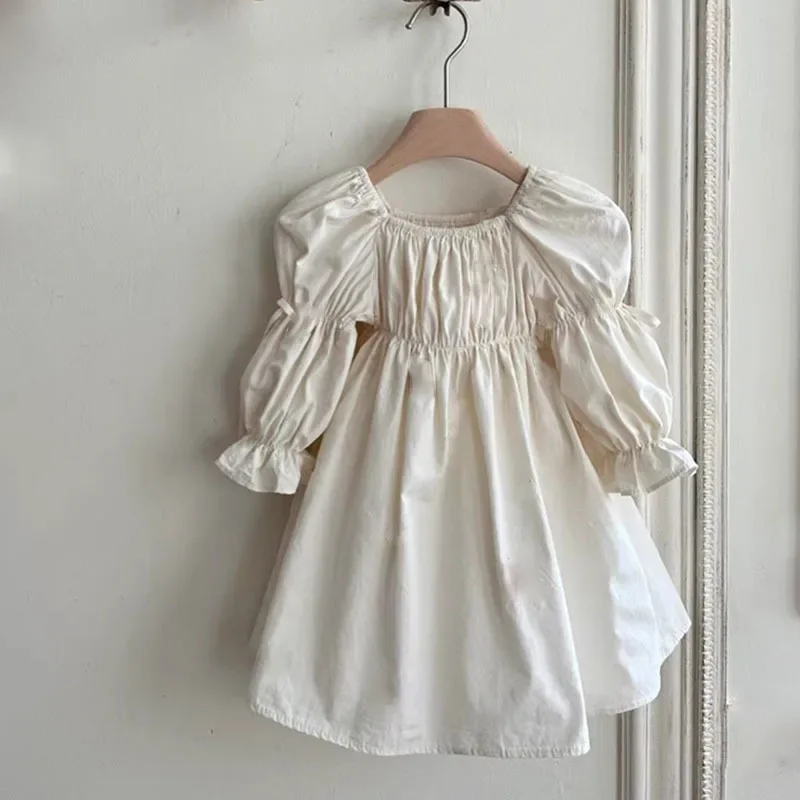 Mutter Tochter Kleid Weiß