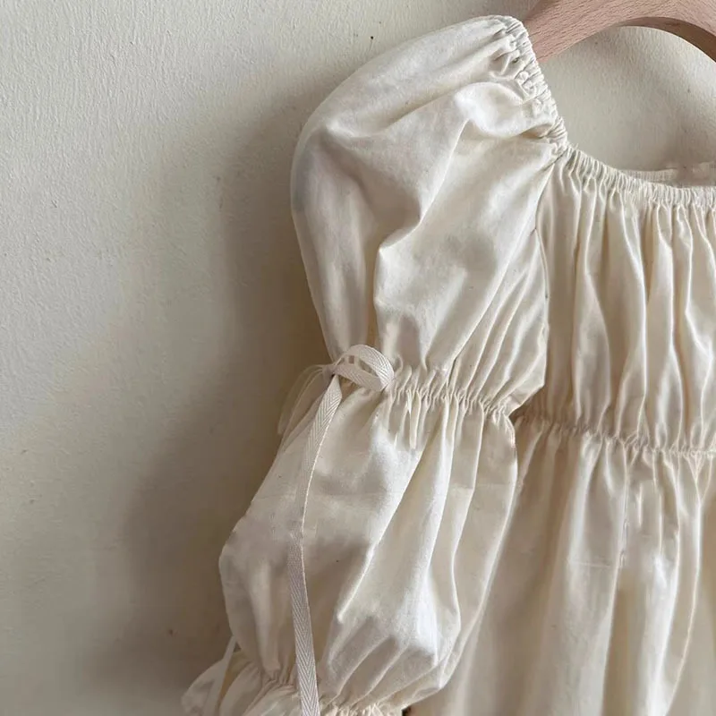 Mutter Tochter Kleid Weiß