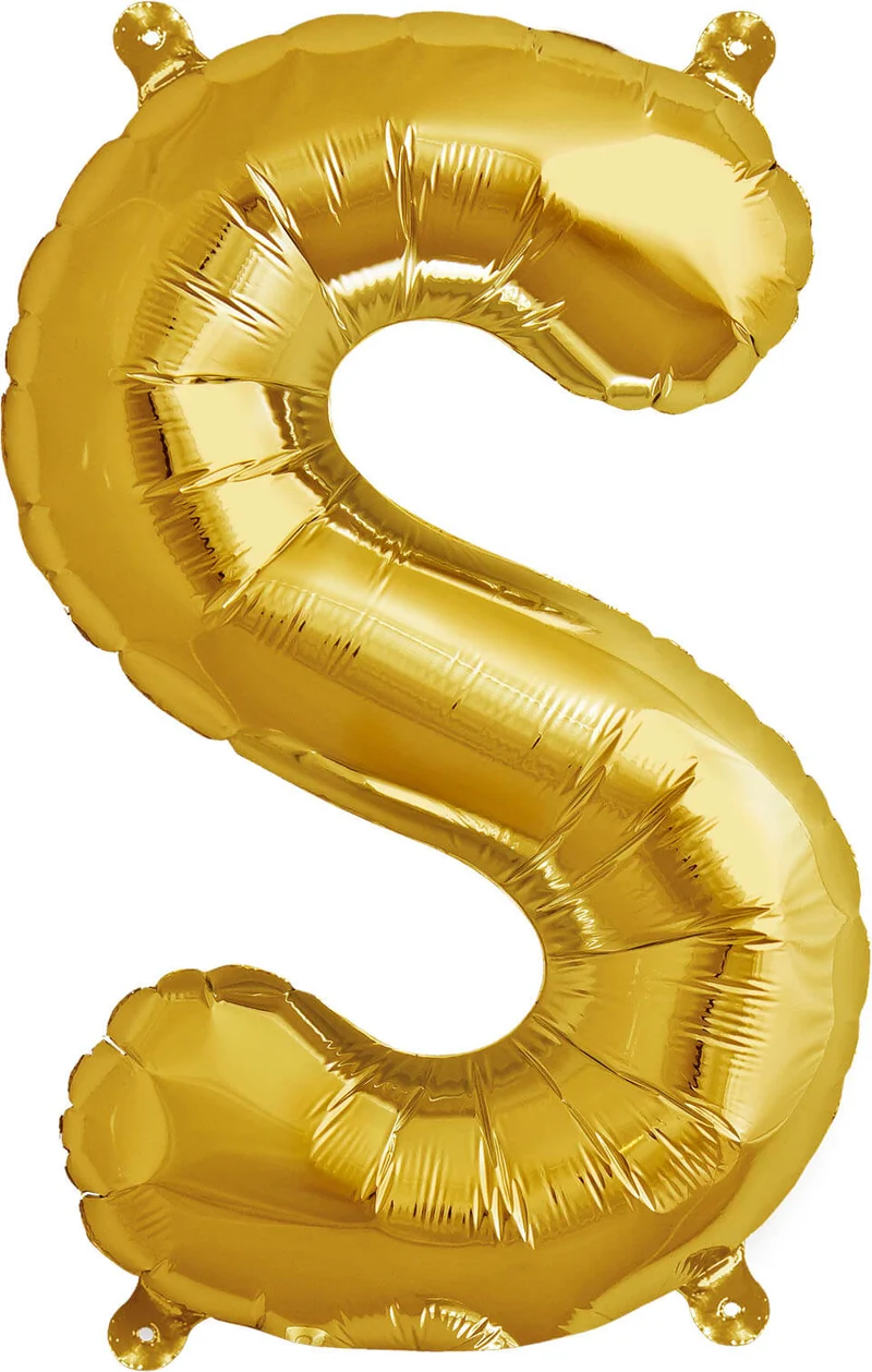 Buchstaben Ballon S Gold