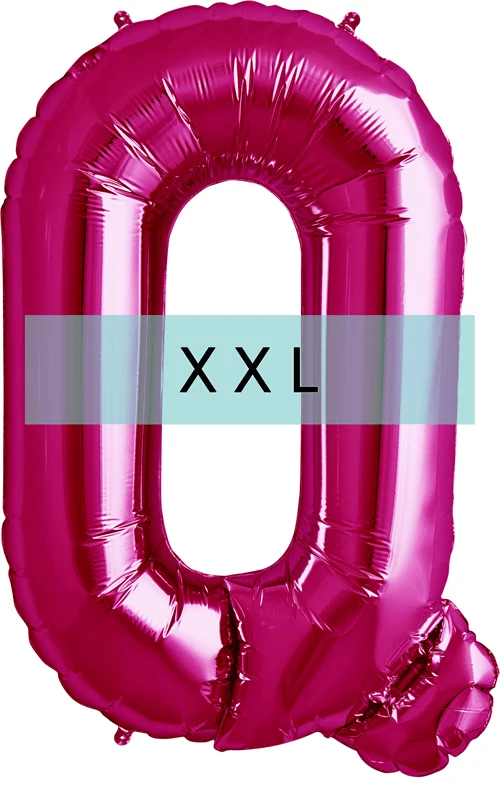 Buchstaben Ballon Q XXL Pink