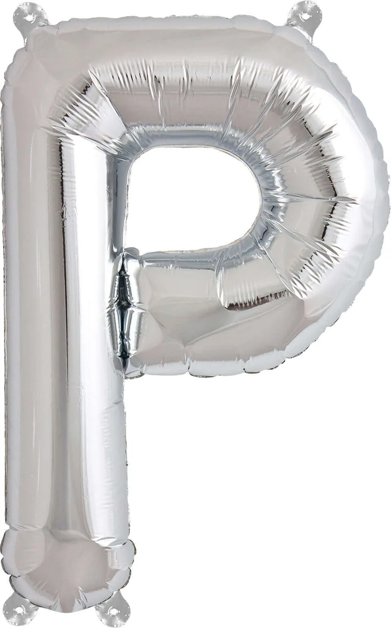 Buchstaben Ballon P Silber