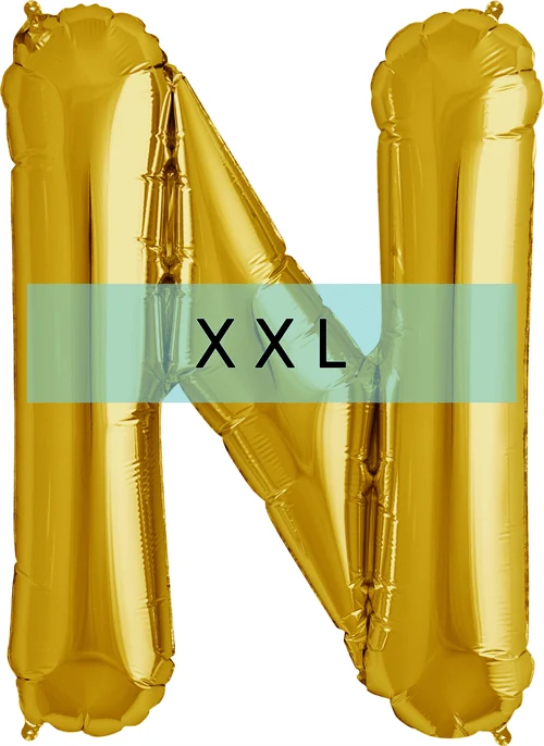 Buchstaben Ballon N XXL Gold