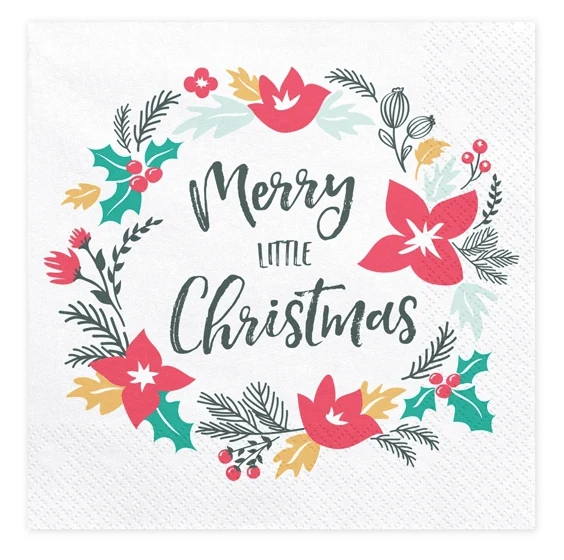 Servietten "Merry little Christmas" 20 Stk.
