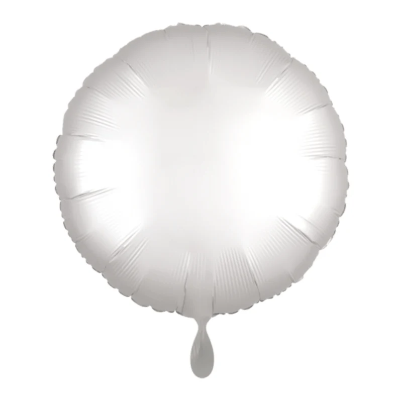 Rund-Folienballon Weiß