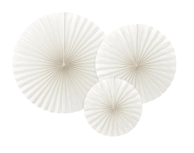 Papier-Fächer-Set (3 Stück) Weiß
