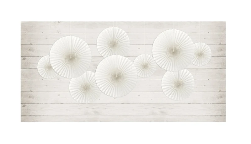 Papier-Fächer-Set (3 Stück) Weiß