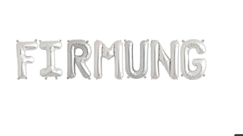 Ballonschriftzug "Firmung"