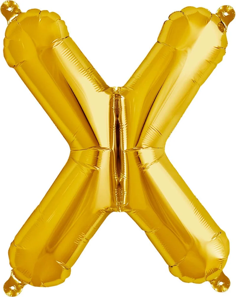 Buchstaben Ballon X Gold