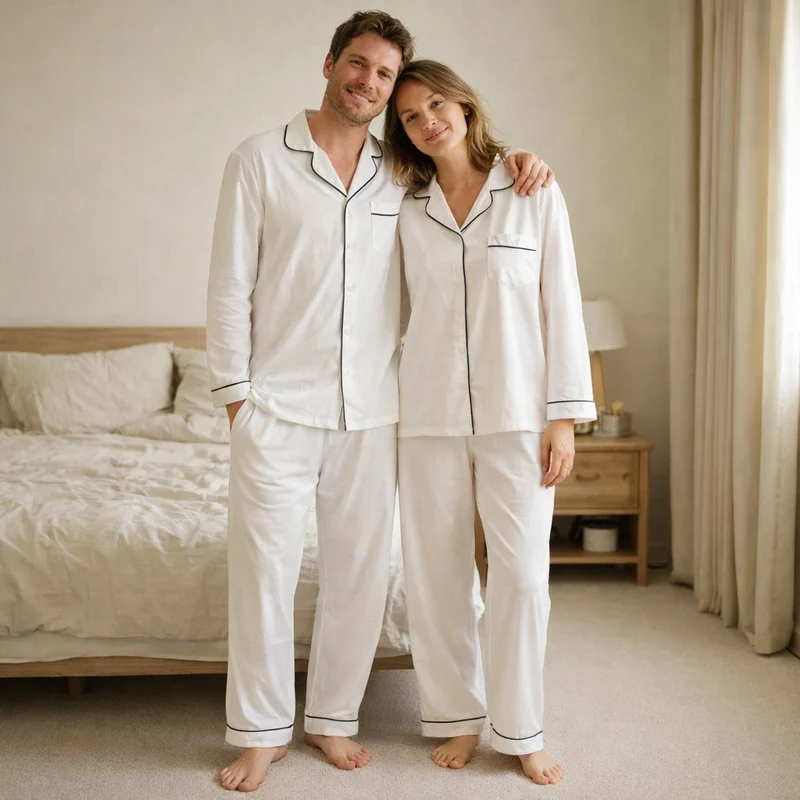 Couples Silk Pajamas
