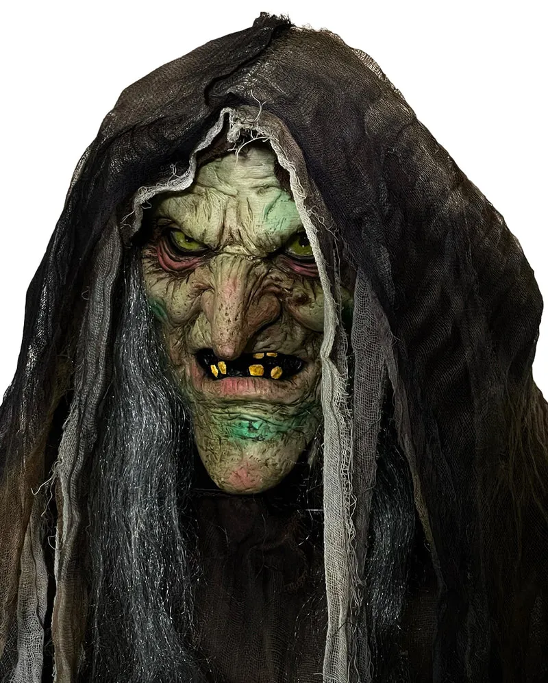 Noxara die Sumpfhexe Halloween Animatronic 162cm