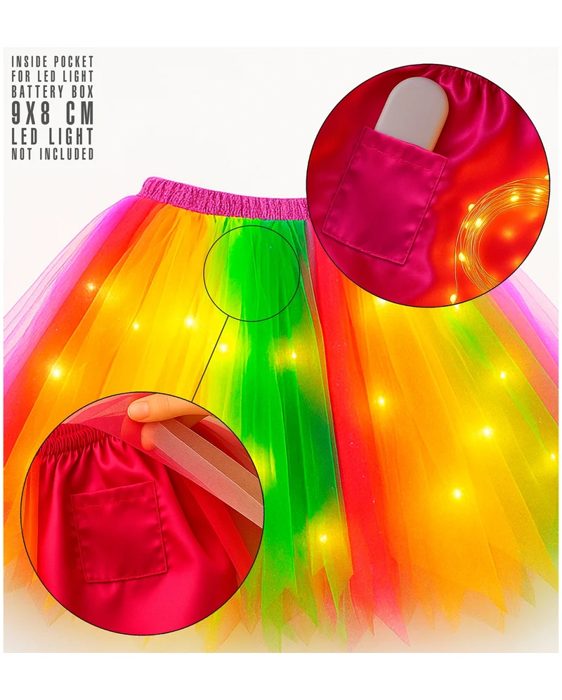 Regenbogen Tutu Tüllrock Deluxe