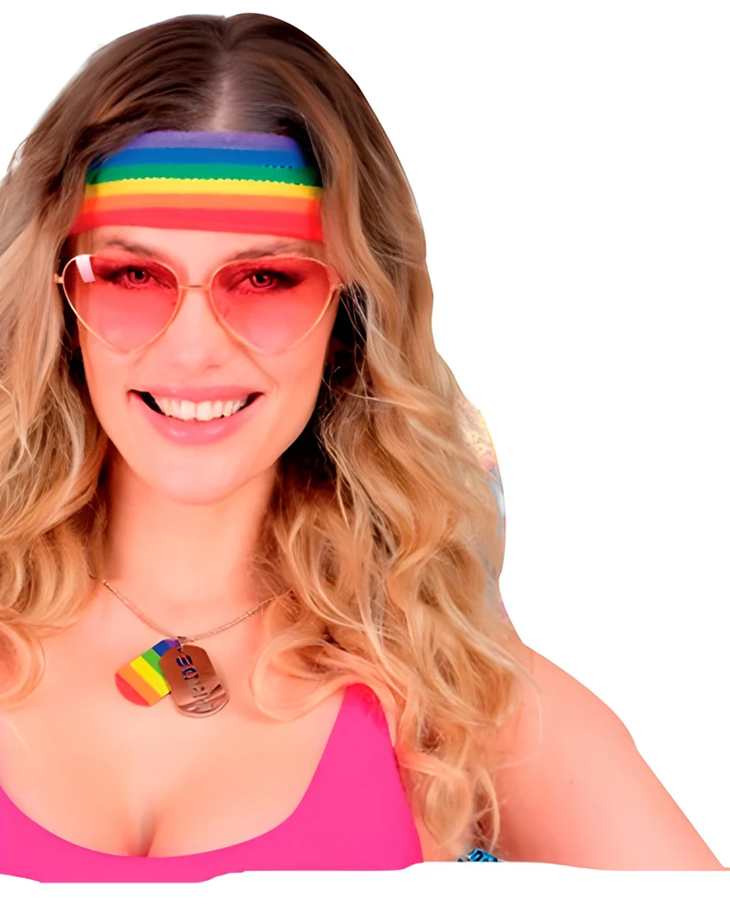 Dog Tag Gay Pride Halskette