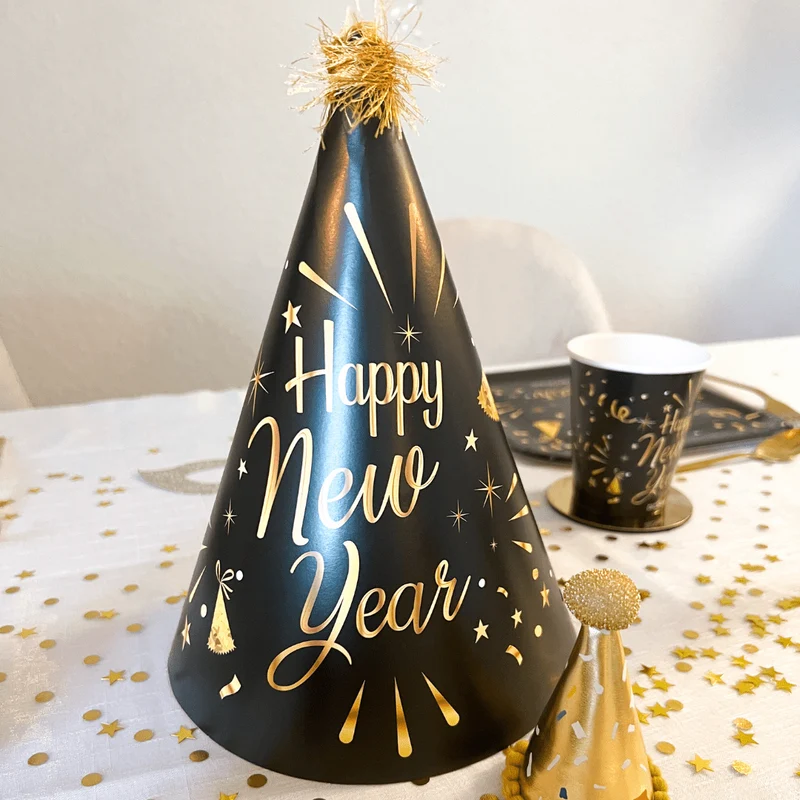 Partyhut "Happy New Year" 6 Stk.