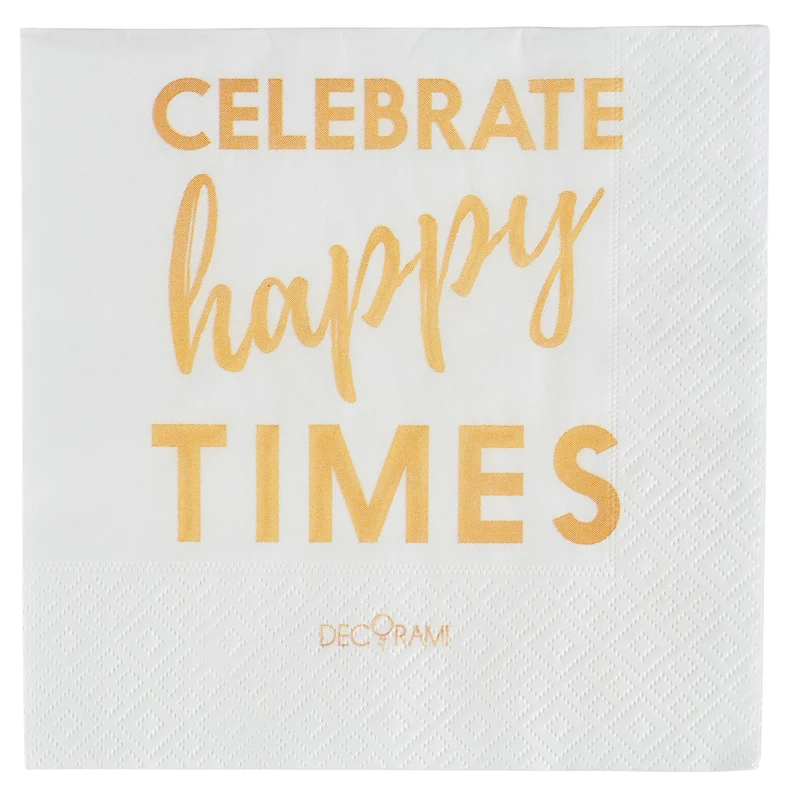 Servietten "Celebrate Happy Times" 20 Stk.