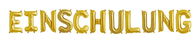 Ballonschriftzug "Einschulung"