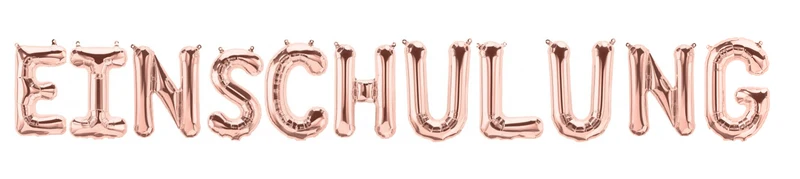 Ballonschriftzug "Einschulung"