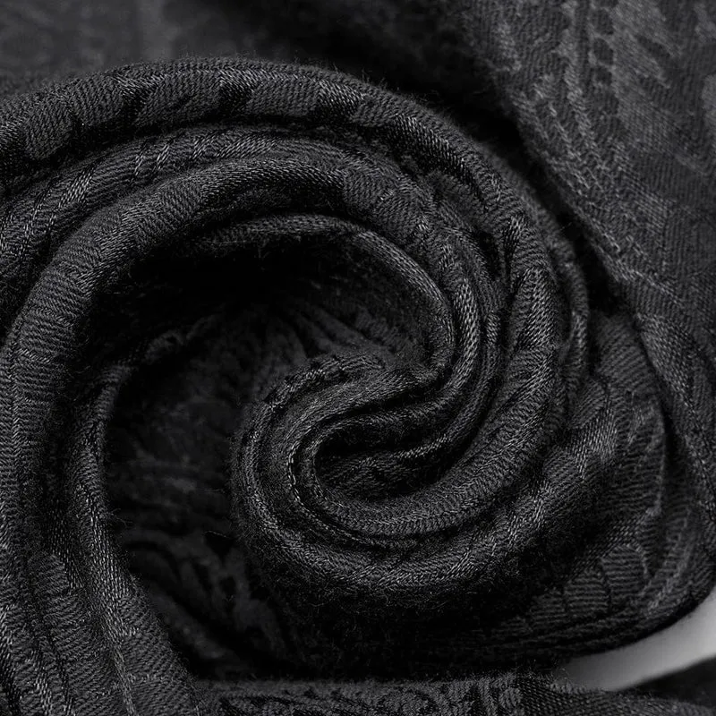 Herren-Gothic-Hose aus Jacquard mit Blumenmuster