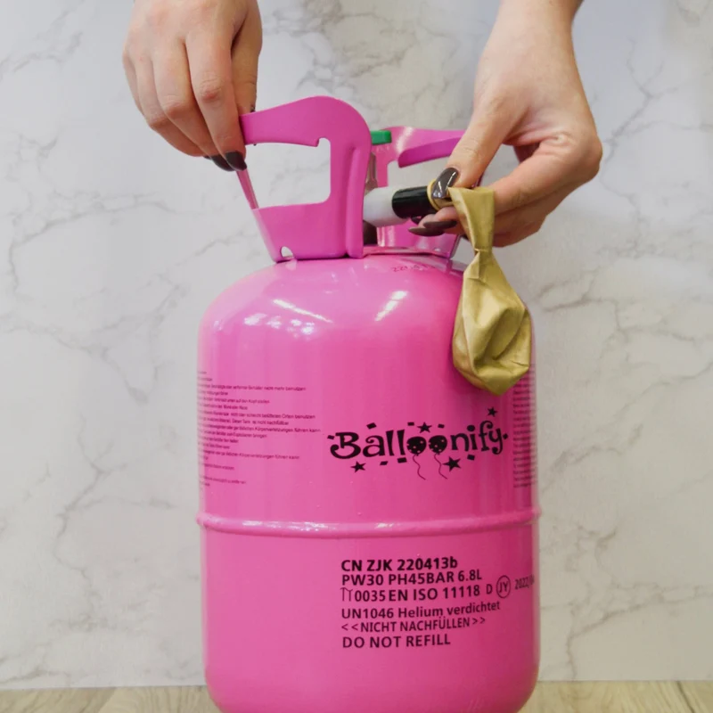 Helium - Ballongas-Einwegflasche Größe XXL 0,36m³ | 50 Ballons