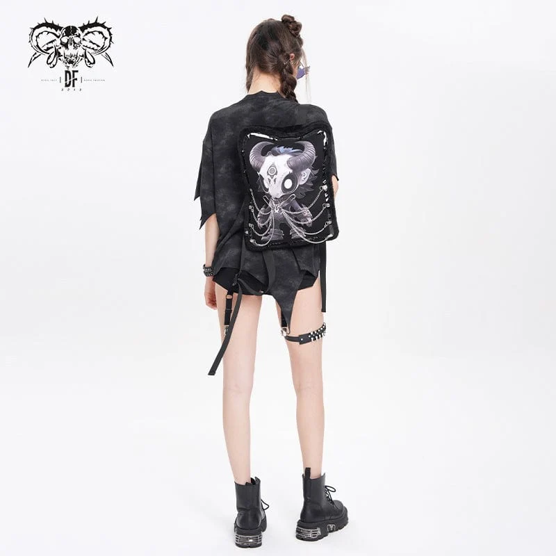 Devil Fashion Hitt Muster Kettentasche