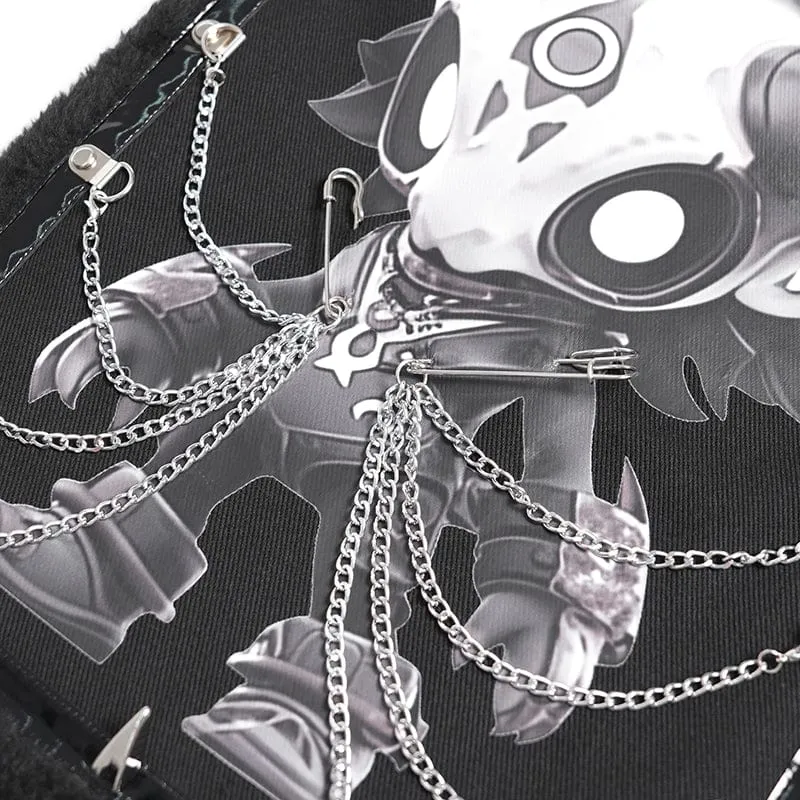 Devil Fashion Hitt Muster Kettentasche