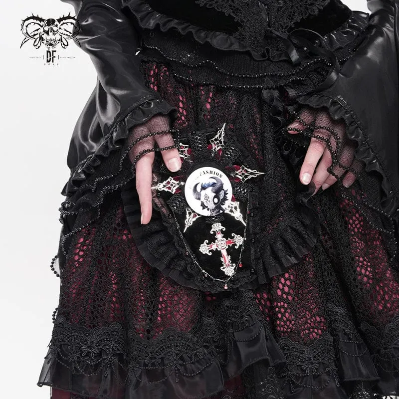 Devil Fashion Hitt Muster Brosche Anstecker