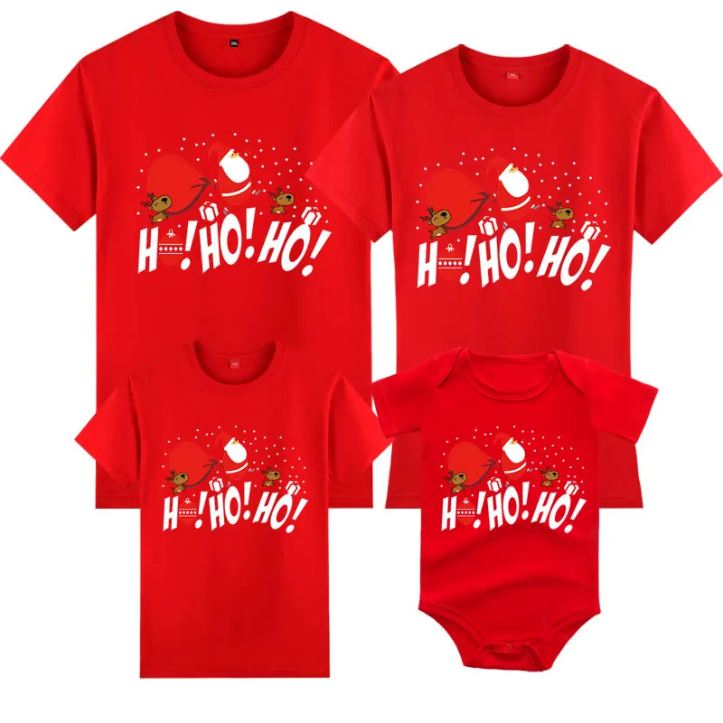 Weihnachts-T-Shirt Familie Ho-Ho-Ho