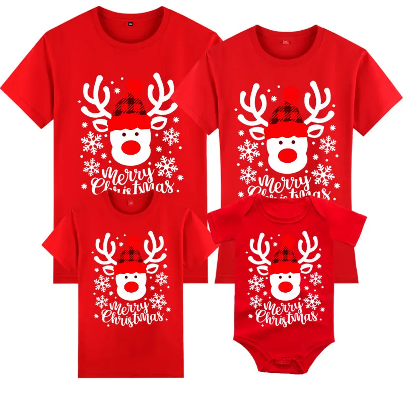 Weihnachts-T-Shirt Familie Merry Christmas