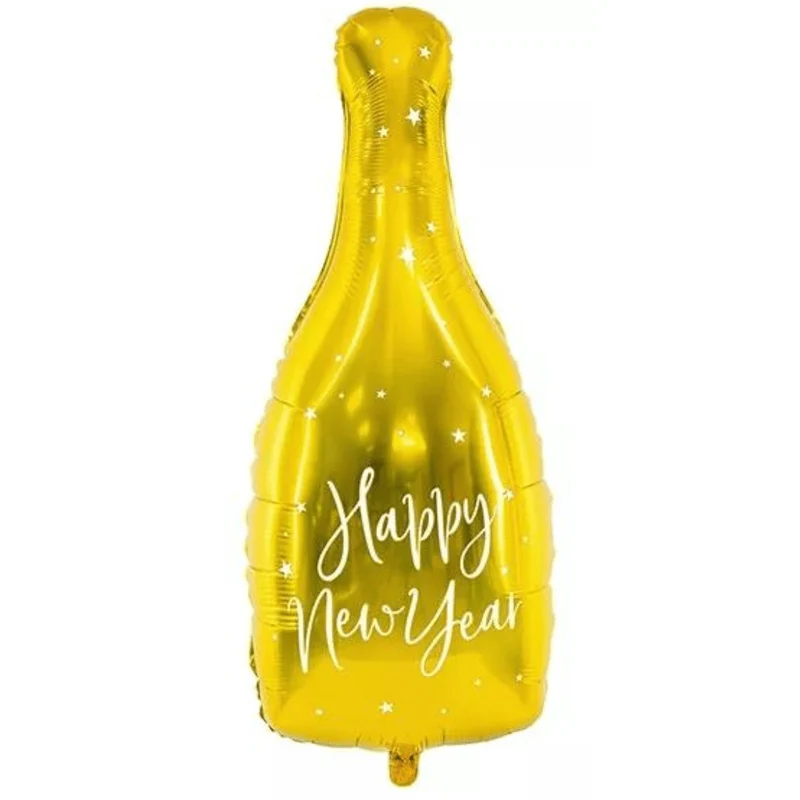 Heliumballon-Geschenk Silvester Champagner Flasche