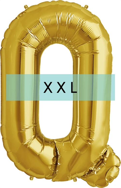 Buchstaben Ballon Q XXL Gold