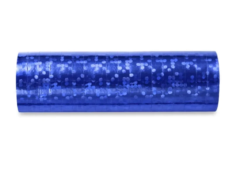 Luftschlangen Holographisch Blau