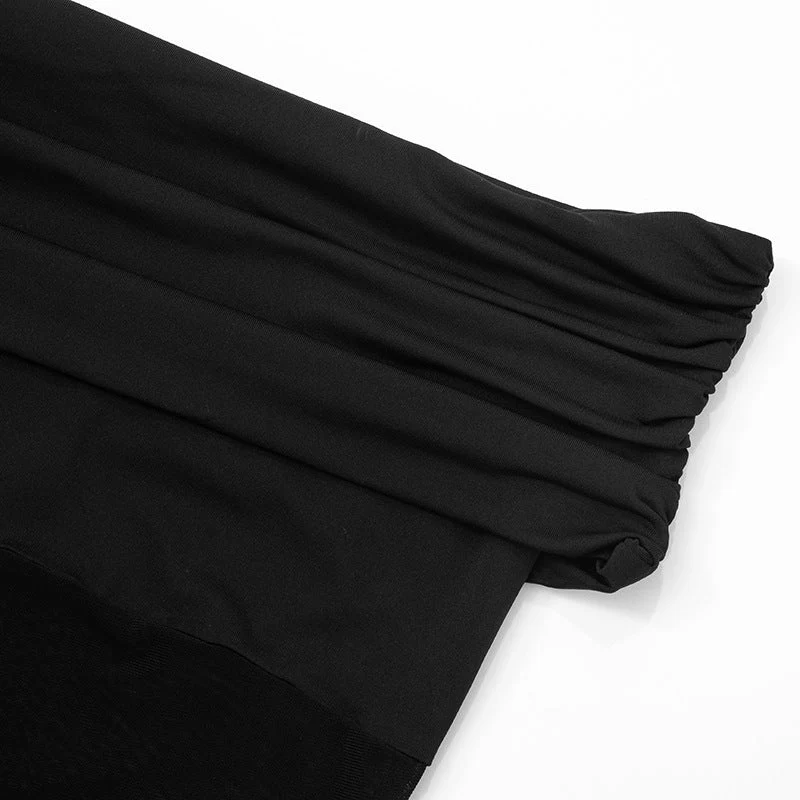 Ruched off shoulder romper