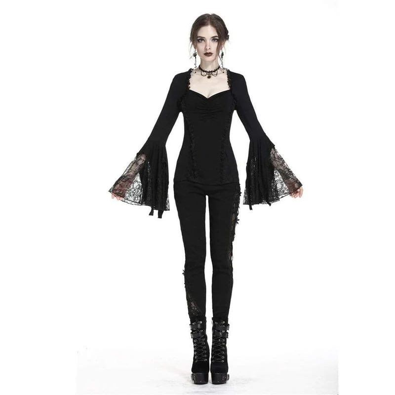 Frauen Prinzessin Cut Goth Short Top