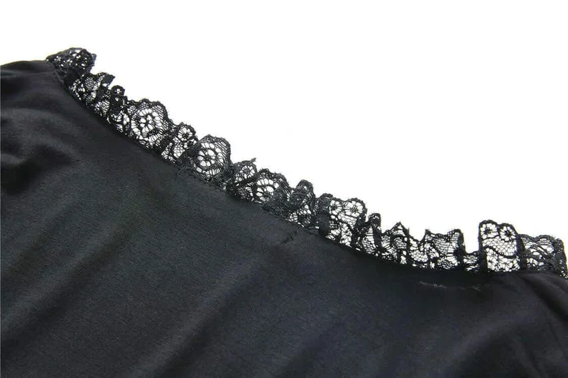 Frauen Prinzessin Cut Goth Short Top
