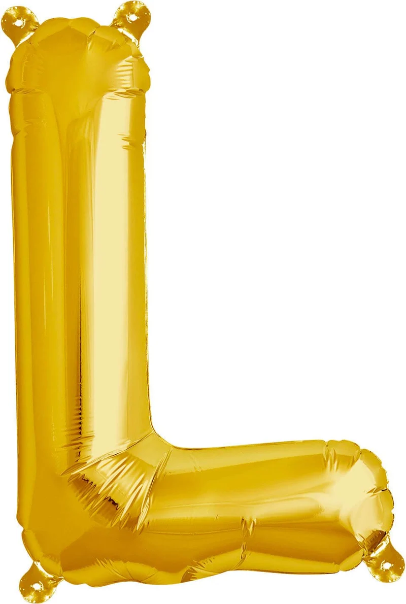 Buchstaben Ballon L Gold