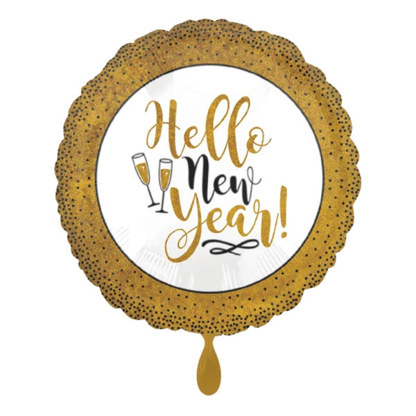 Folienballon Hello New Year