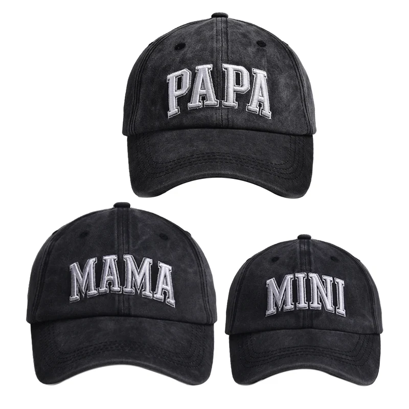 Vater-Sohn-Kappe Mini Verwaschen