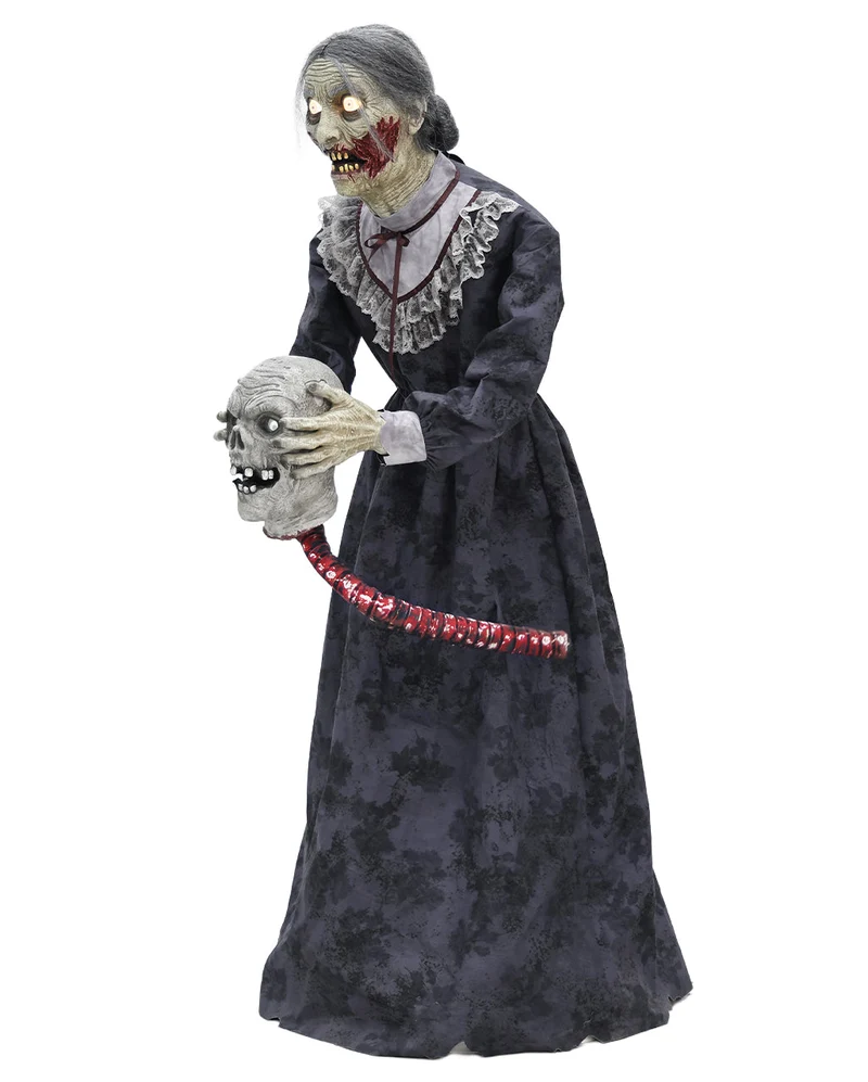 Geköpfter Zombie Opa & Zombie Oma Animatronic 152cm